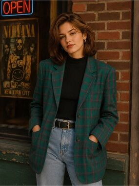 Vintage Pendleton Plaid Blazer